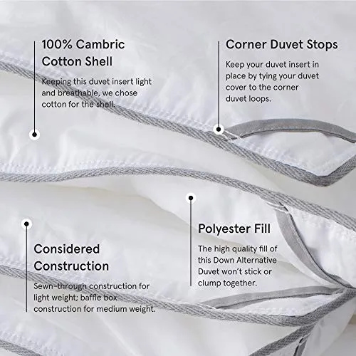 Tuft & Needle, Down Alternative Duvet Insert, Lightweight, Polyester Fill - King/Cal King