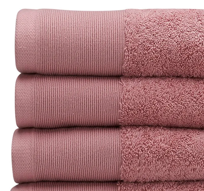 Vida Organic 630GSM Cotton Bath Towel Range Pink