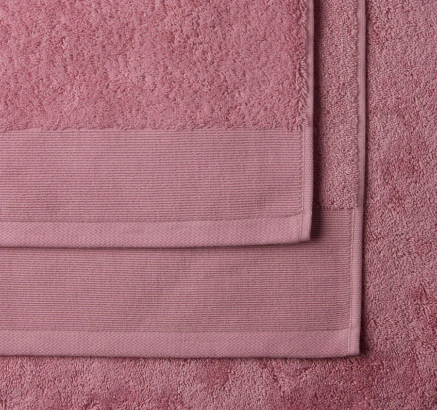 Vida Organic 630GSM Cotton Bath Towel Range Pink