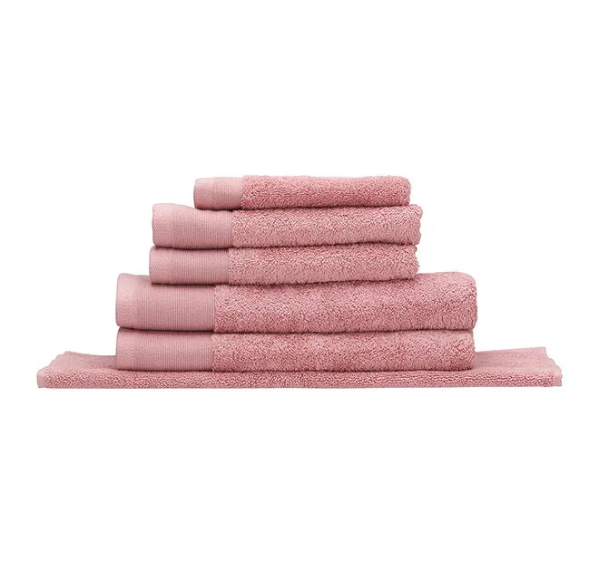 Vida Organic 630GSM Cotton Bath Towel Range Pink