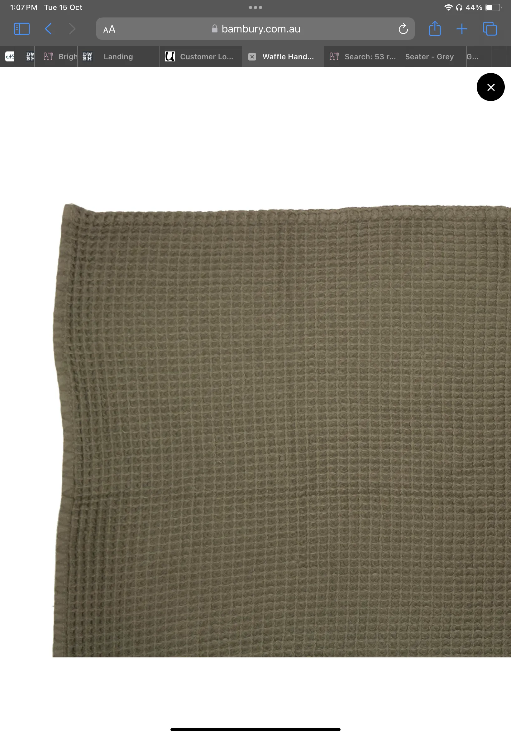 Waffle Towel - Olive