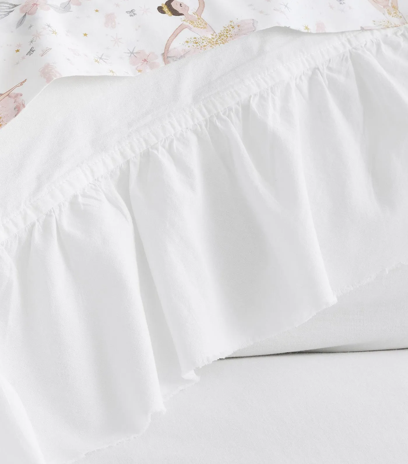 Washed Cotton Ruffle Organic Duvet Cover and Shams