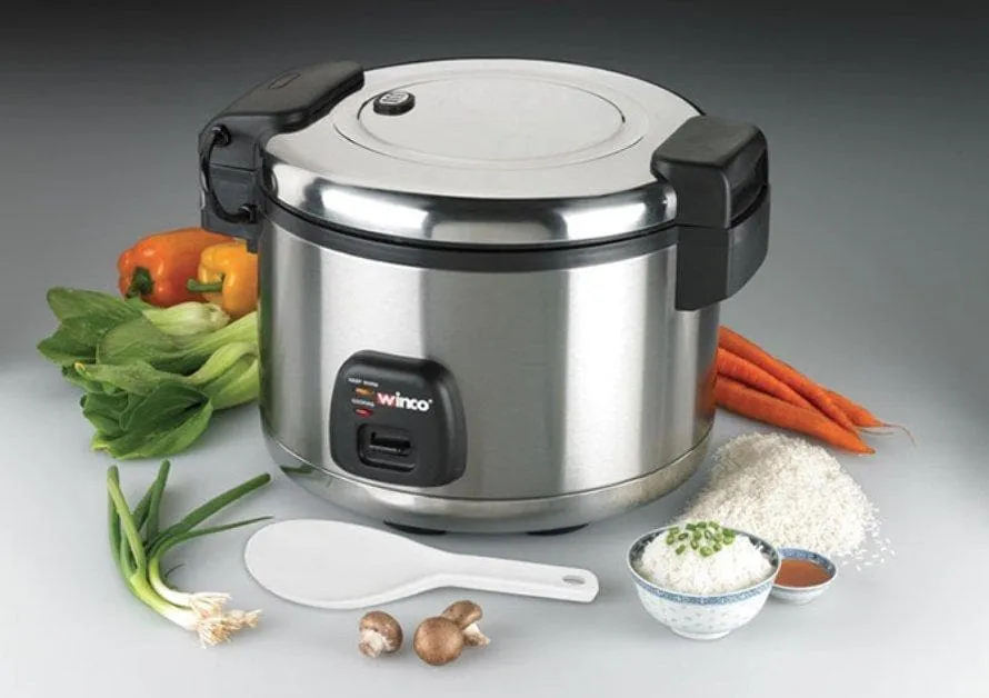 Winco RC-S301 Advanced Electric 60 Cup Rice Cooker/Warmer with Hinged Cover