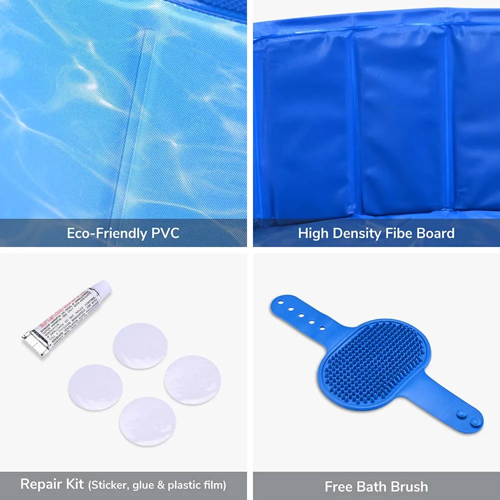 Yescom Foldable Pool for Kids Dog Pet Bath Small to Large