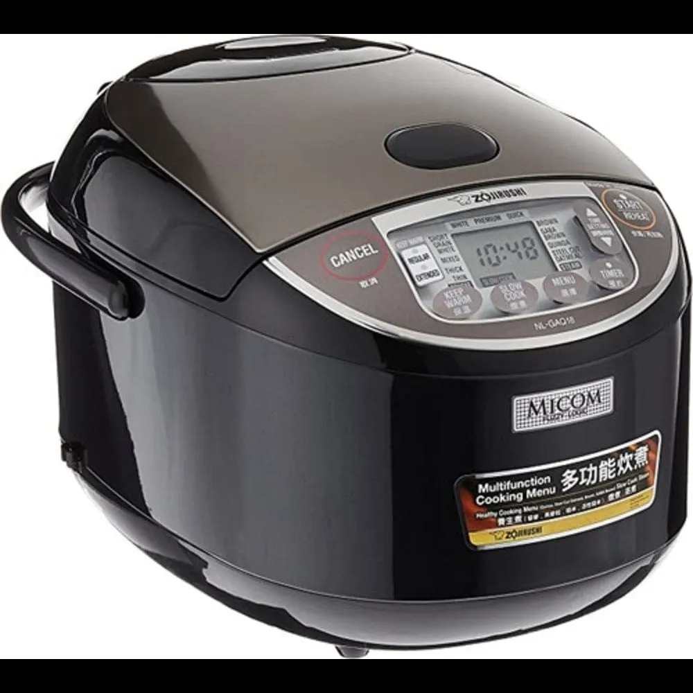 Zojirushi Electronic Rice Cooker/ Warmer 1.8 Ltr -Metallic Black